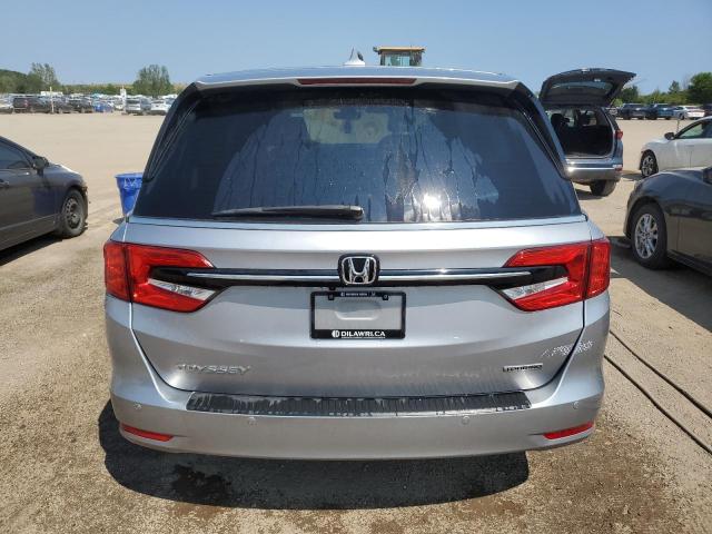 5FNRL6H84NB504829 - 2022 HONDA ODYSSEY TOURING SILVER photo 6
