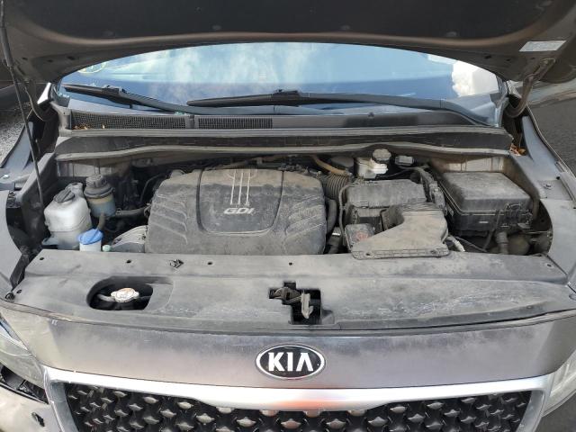 KNDMC5C12F6051418 - 2015 KIA SEDONA EX GRAY photo 12