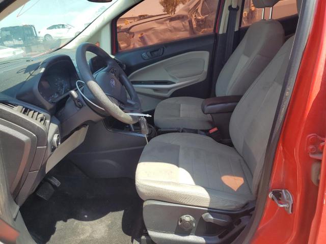 MAJ3S2FE4KC304395 - 2019 FORD ECOSPORT S წითელი ფოტო 7