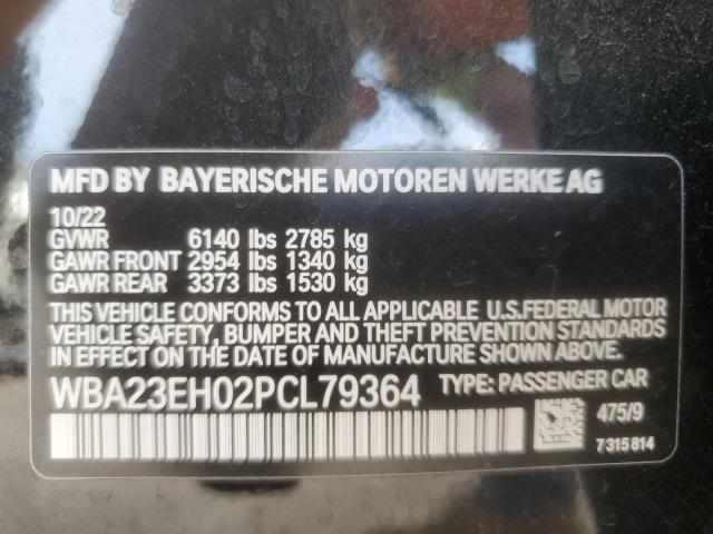 WBA23EH02PCL79364 - 2023 BMW 740 I BLACK photo 13