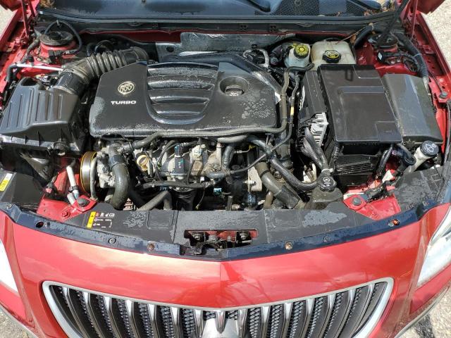2G4GV5GV0D9184085 - 2013 BUICK REGAL GS RED photo 11