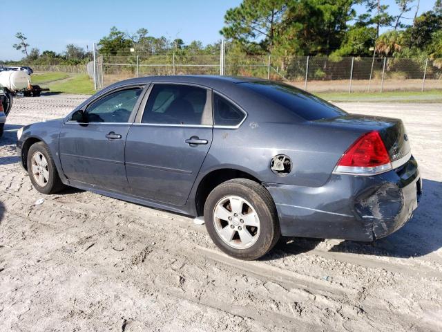 2G1WT57K191155852 - 2009 CHEVROLET IMPALA 1LT GRAY photo 2