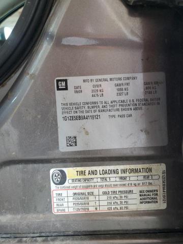 1G1ZE5EB9A4119121 - 2010 CHEVROLET MALIBU LTZ TAN photo 12