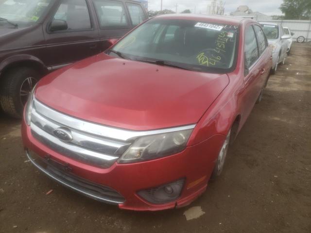 3FAHP0HA3AR415672 - 2010 FORD FUSION SE RED photo 2