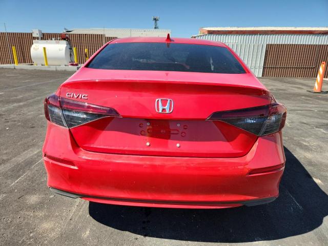 2HGFE2F28SH502402 - 2025 HONDA CIVIC LX RED photo 6