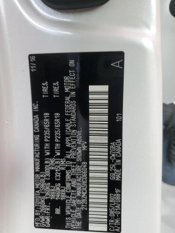 2T2BZMCA5HC066048 - 2017 LEXUS RX 350 BASE WHITE photo 13