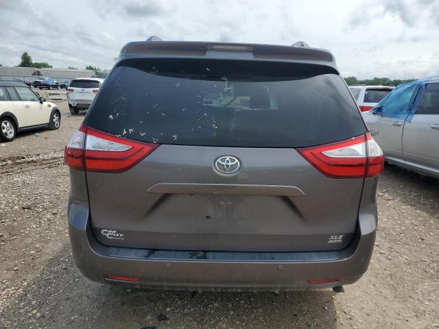 5TDDK3DC4FS098702 - 2015 TOYOTA SIENNA XLE GRAY photo 6