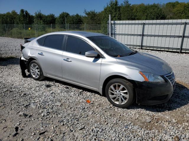 3N1AB7AP8FY326293 - 2015 NISSAN SENTRA S SILVER photo 4