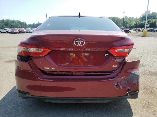 4T1B11HK3KU778611 - 2019 TOYOTA CAMRY L RED photo 6