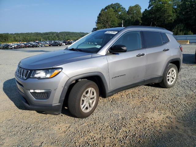 3C4NJCAB6KT617705 - 2019 JEEP COMPASS SPORT SILVER photo 1