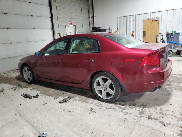 19UUA66285A044471 - 2005 ACURA TL BURGUNDY photo 2