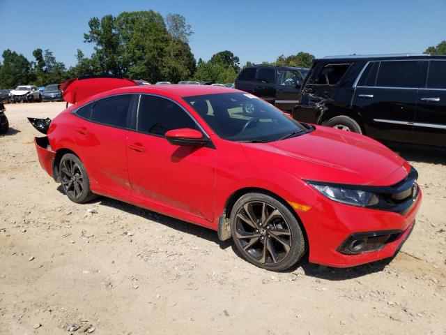 2HGFC2F87LH545558 - 2020 HONDA CIVIC SPORT 红色 照片 4