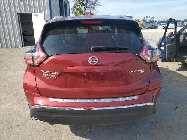 5N1AZ2MHXJN183333 - 2018 NISSAN MURANO S RED photo 6