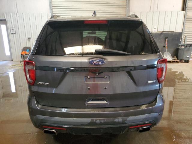 1FM5K8GT1GGC40251 - 2016 FORD EXPLORER SPORT GRAY photo 6