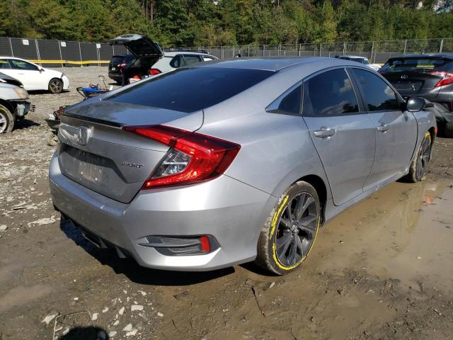 2HGFC2F8XKH572638 - 2019 HONDA CIVIC SPORT ვერცხლისფერი ფოტო 3