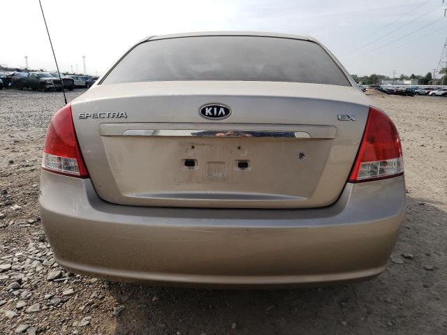 KNAFE221X95589634 - 2009 KIA SPECTRA EX TAN photo 6