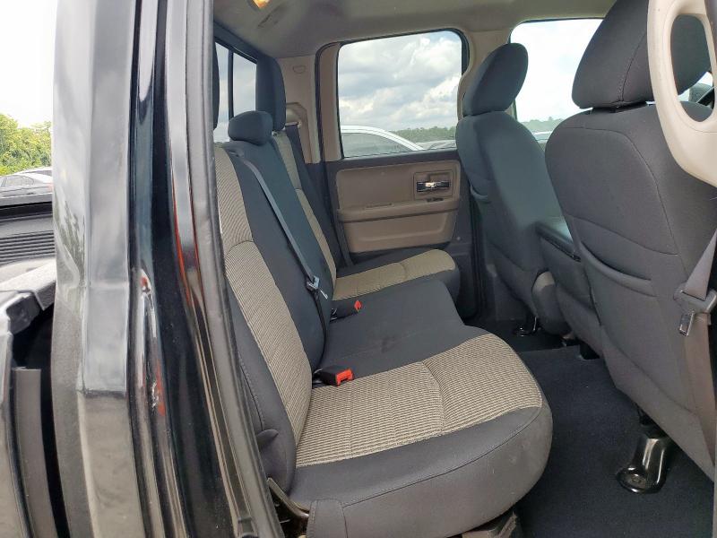 1C6RD6GT1CS109016 - 2012 DODGE RAM 1500 SLT BLACK photo 10