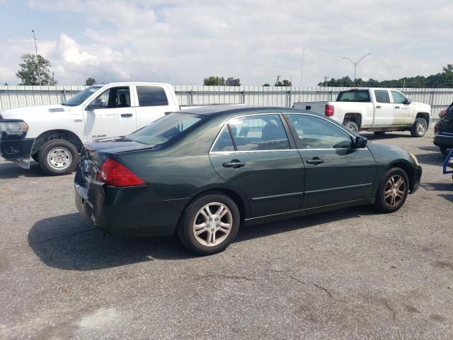 1HGCM567X7A140114 - 2007 HONDA ACCORD EX GREEN photo 3