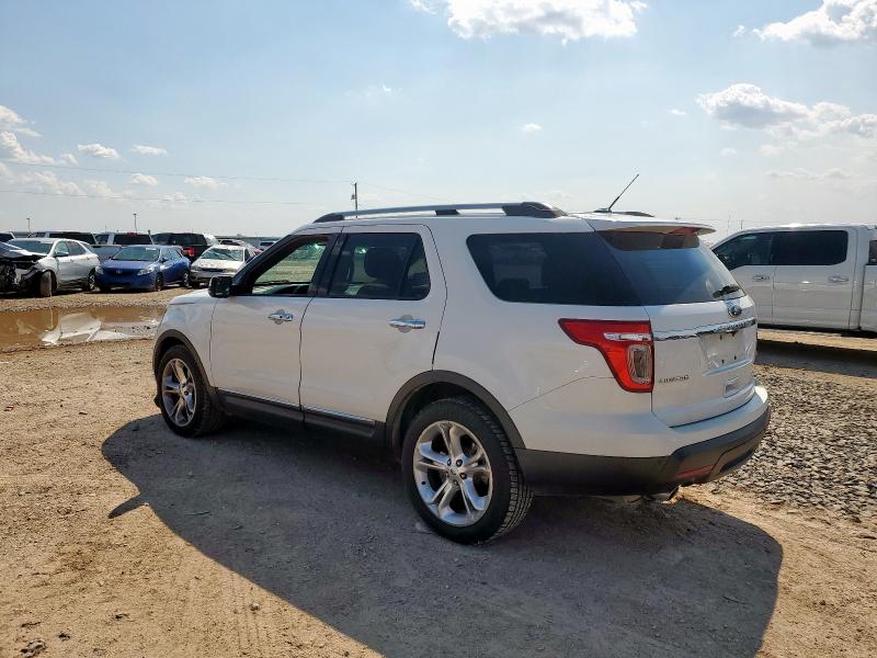 1FM5K8F83DGC16686 - 2013 FORD EXPLORER LIMITED WHITE photo 2