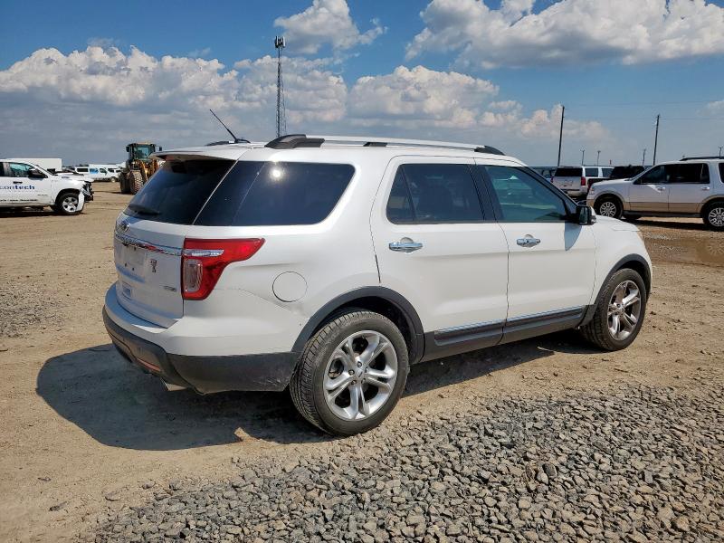 1FM5K8F83DGC16686 - 2013 FORD EXPLORER LIMITED WHITE photo 3