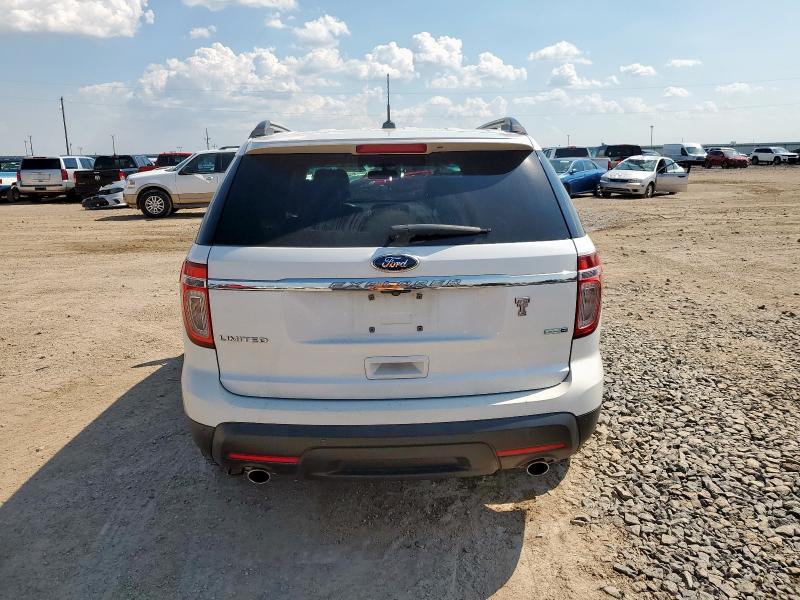 1FM5K8F83DGC16686 - 2013 FORD EXPLORER LIMITED WHITE photo 6