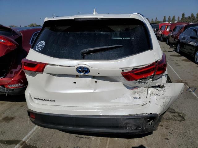 5TDJGRFH6KS065582 - 2019 TOYOTA HIGHLANDER HYBRID WHITE photo 6