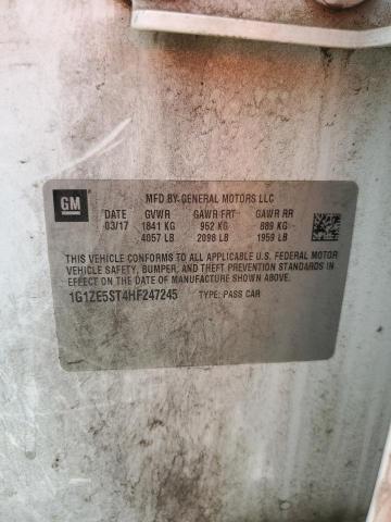 1G1ZE5ST4HF247245 - 2017 CHEVROLET MALIBU LT 白色 照片 12