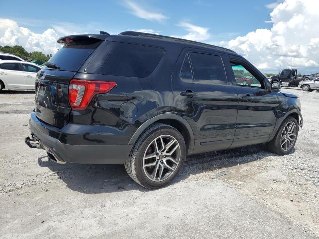 1FM5K8GT4HGA01777 - 2017 FORD EXPLORER SPORT Черный фото 3