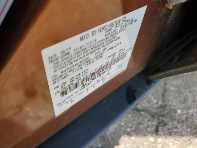 MAJ3S2GEXKC307039 - 2019 FORD ECOSPORT SE BROWN photo 12