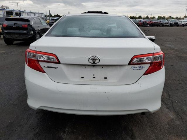 4T4BF1FK6CR230937 - 2012 TOYOTA CAMRY BASE WHITE photo 6