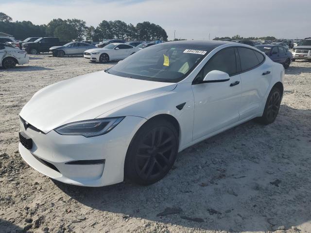 5YJSA1E50NF467556 - 2022 TESLA MODEL S Սպիտակ լուսանկար 1