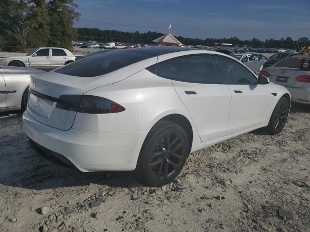 5YJSA1E50NF467556 - 2022 TESLA MODEL S Սպիտակ լուսանկար 3