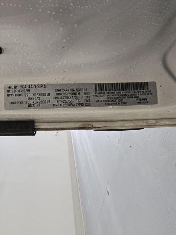 ZFBHRFABXK6N74569 - 2019 RAM PROMASTER WHITE photo 13
