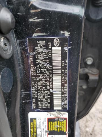 4T1BK1EB6DU047479 - 2013 TOYOTA AVALON BASE 黑色 照片 12