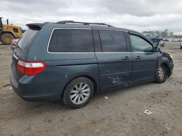 5FNRL38856B020121 - 2006 HONDA ODYSSEY TOURING BLUE photo 3