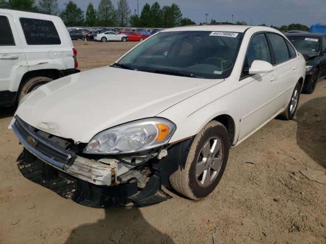 2G1WT55NX79332099 - 2007 CHEVROLET IMPALA LT WHITE photo 2