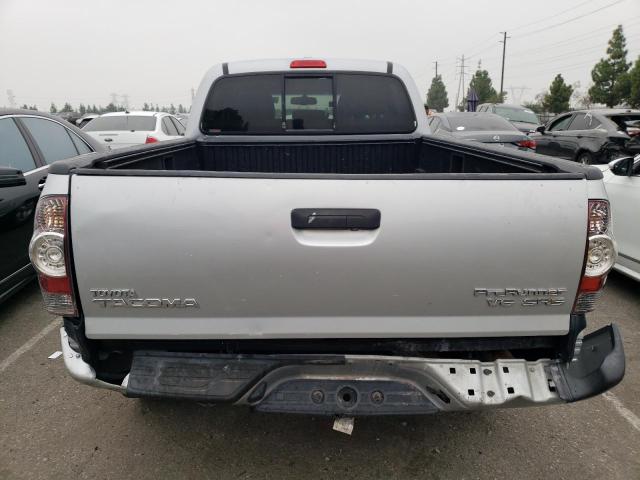 3TMKU4HN9AM024302 - 2010 TOYOTA TACOMA DOUBLE CAB PRERUNNER LONG BED SILVER photo 6