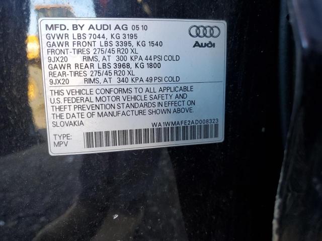 WA1WMAFE2AD008323 - 2010 AUDI Q7 PRESTIGE BLACK photo 13
