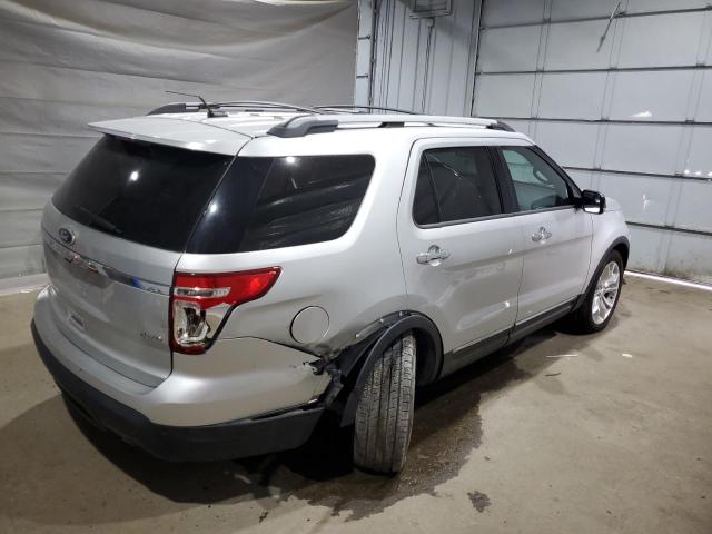 1FM5K8D86EGA77707 - 2014 FORD EXPLORER XLT SILVER photo 3