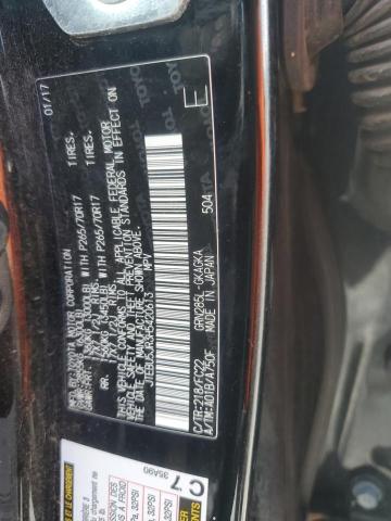 JTEBU5JR3H5420613 - 2017 TOYOTA 4RUNNER SR5/SR5 PREMIUM შავი ფოტო 14