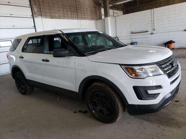 1FM5K8AR7JGA05003 - 2018 FORD EXPLORER POLICE INTERCEPTOR WHITE photo 4