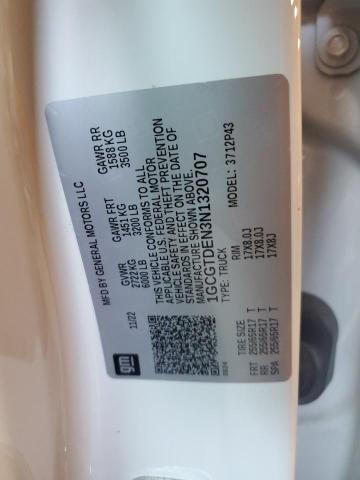 1GCGTDEN3N1320707 - 2022 CHEVROLET COLORADO Z71 WHITE photo 12