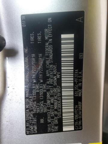 5TDJZ3DC6JS191857 - 2018 TOYOTA SIENNA LE SILVER photo 13