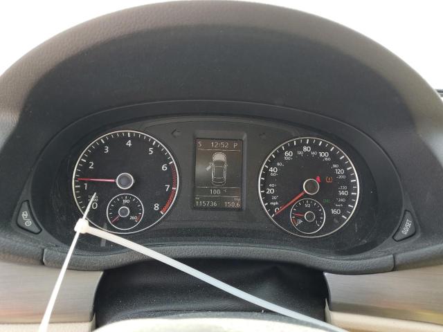 1VWBS7A32EC072647 - 2014 VOLKSWAGEN PASSAT SE SILVER photo 9