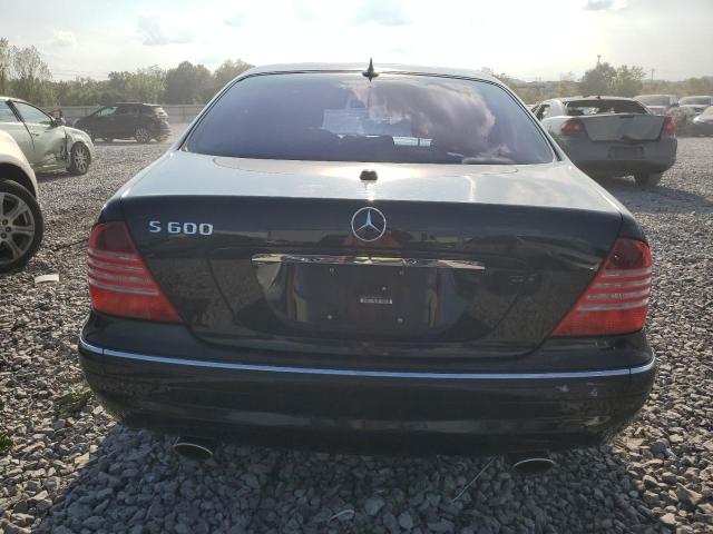 WDBNG76J25A452204 - 2005 MERCEDES-BENZ S 600 BLACK photo 6