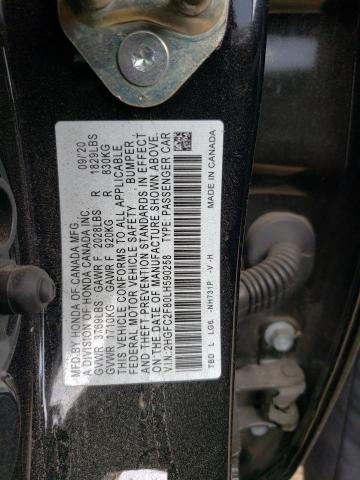 2HGFC2F80LH590258 - 2020 HONDA CIVIC SPORT 黑色 照片 12