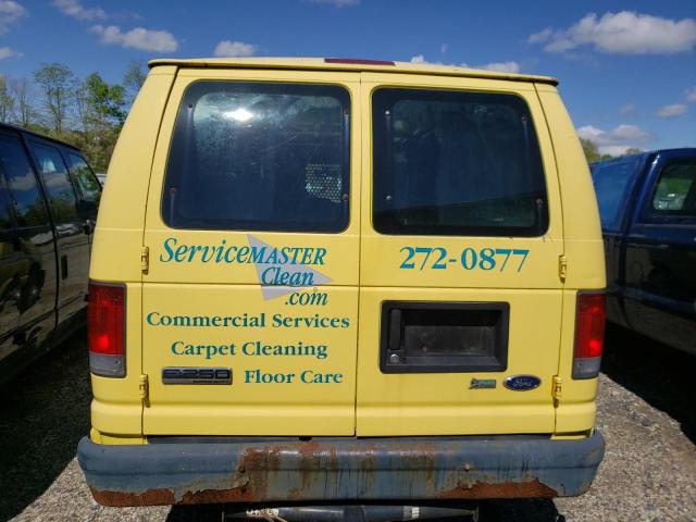 1FTNE24W19DA37159 - 2009 FORD ECONOLINE E250 VAN YELLOW photo 6