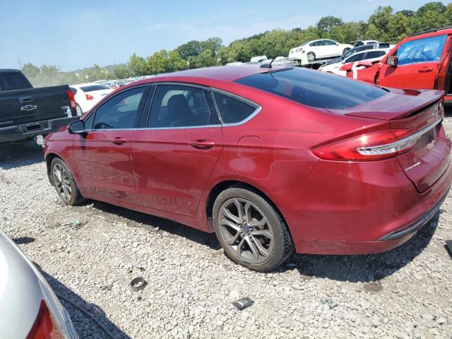 3FA6P0HD9HR244048 - 2017 FORD FUSION SE RED photo 2