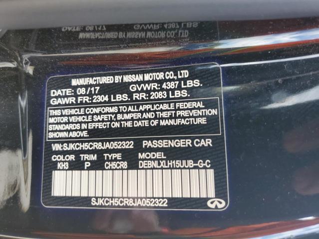 SJKCH5CR8JA052322 - 2018 INFINITI QX30 BASE BLACK photo 13