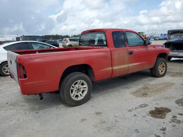 1B7GL22X31S109716 - 2001 DODGE DAKOTA RED photo 3